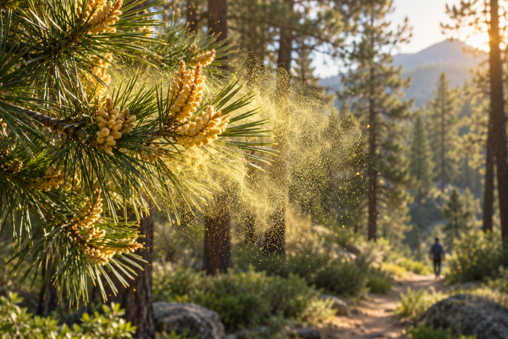 Can Pine Pollen Cause an Allergic Reaction? What the Evidence Says pine pollen allergy featured image