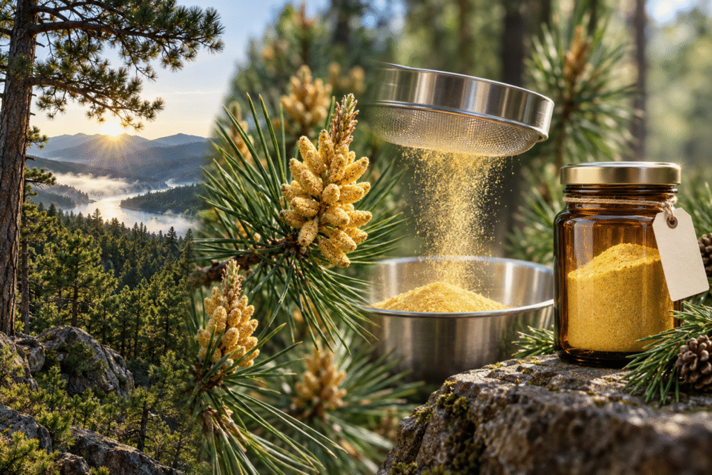 pine pollen source to product traceability